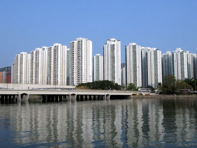 城門河畔的沙田第一城(周邊實景)